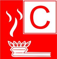 Symbol für Brandklasse C