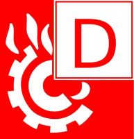 Symbol für Brandklasse D
