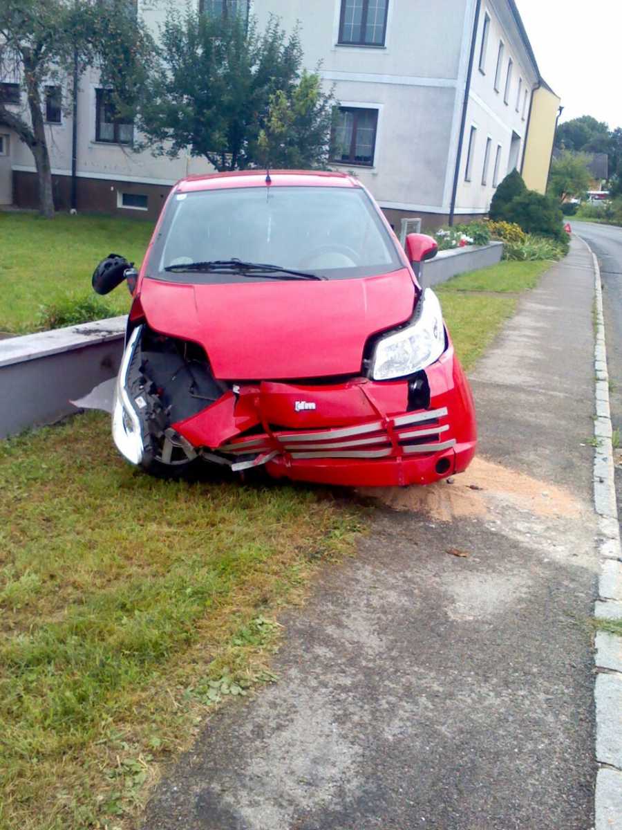 Foto: Das verunglückte Fahrzeug